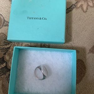 Tiffany sterling silver ring.  Authentic